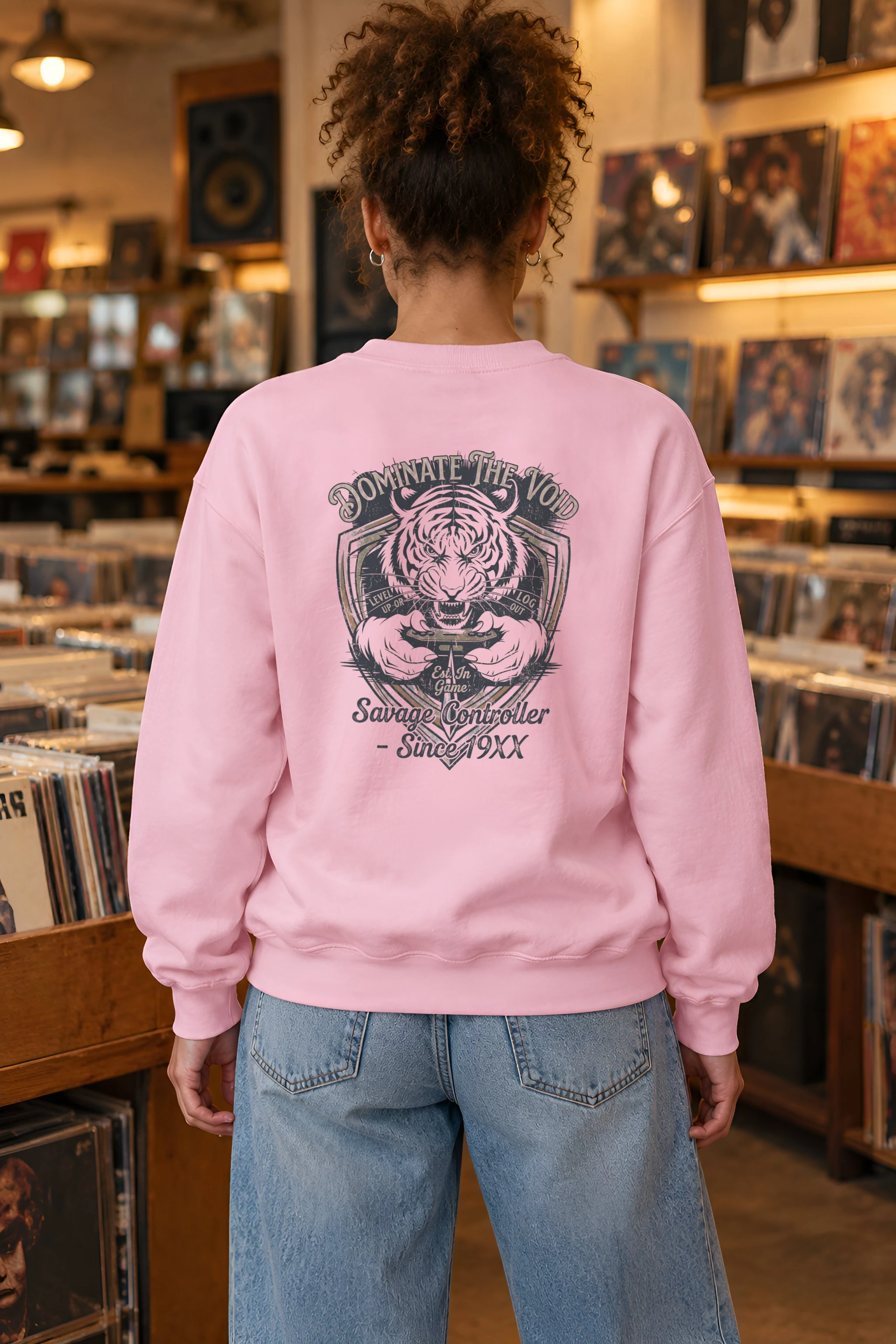 "Tiger Controller Shield" 1 Crewneck Sweatshirt