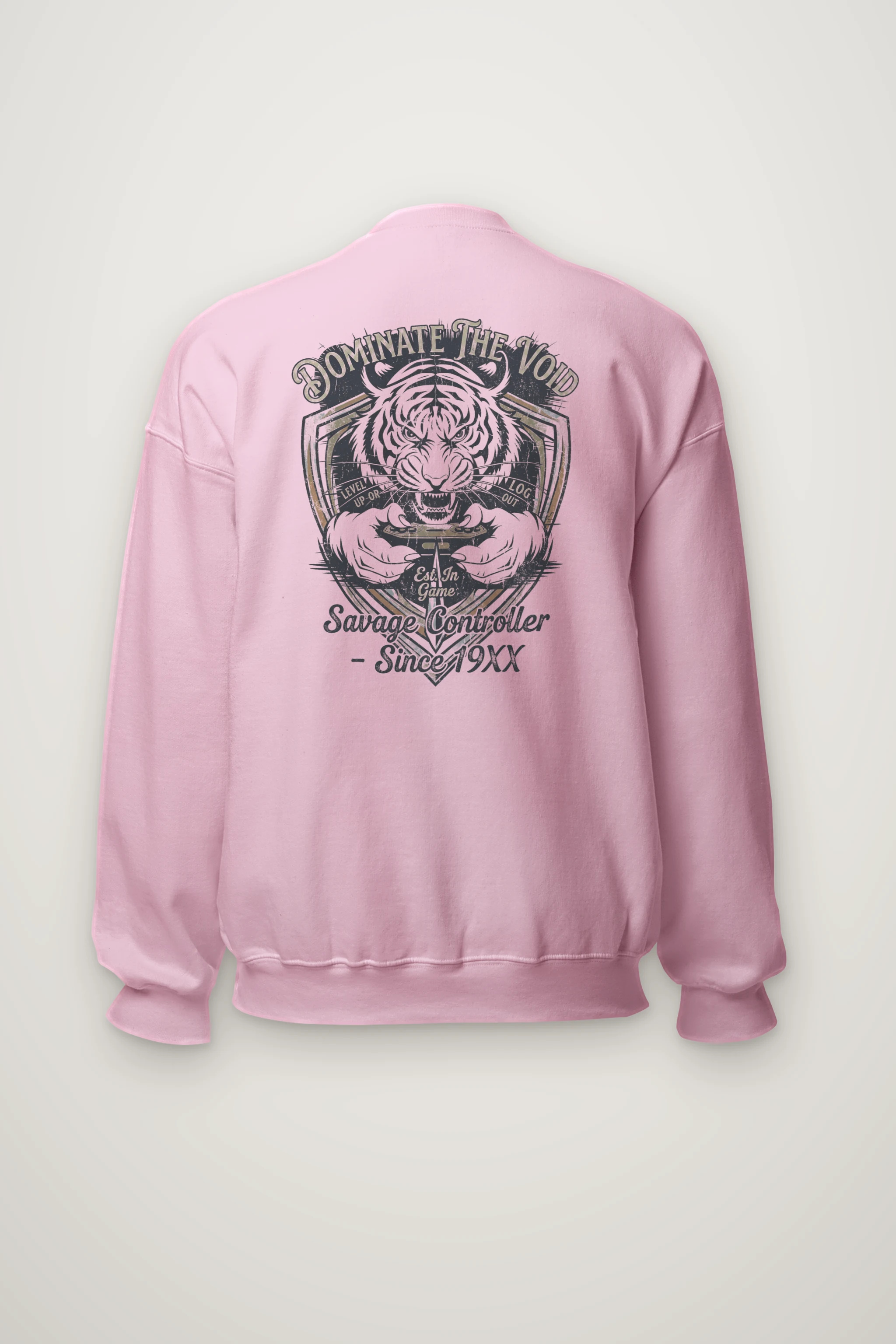 "Tiger Controller Shield" Heavy Blend Unisex Crewneck Sweatshirt