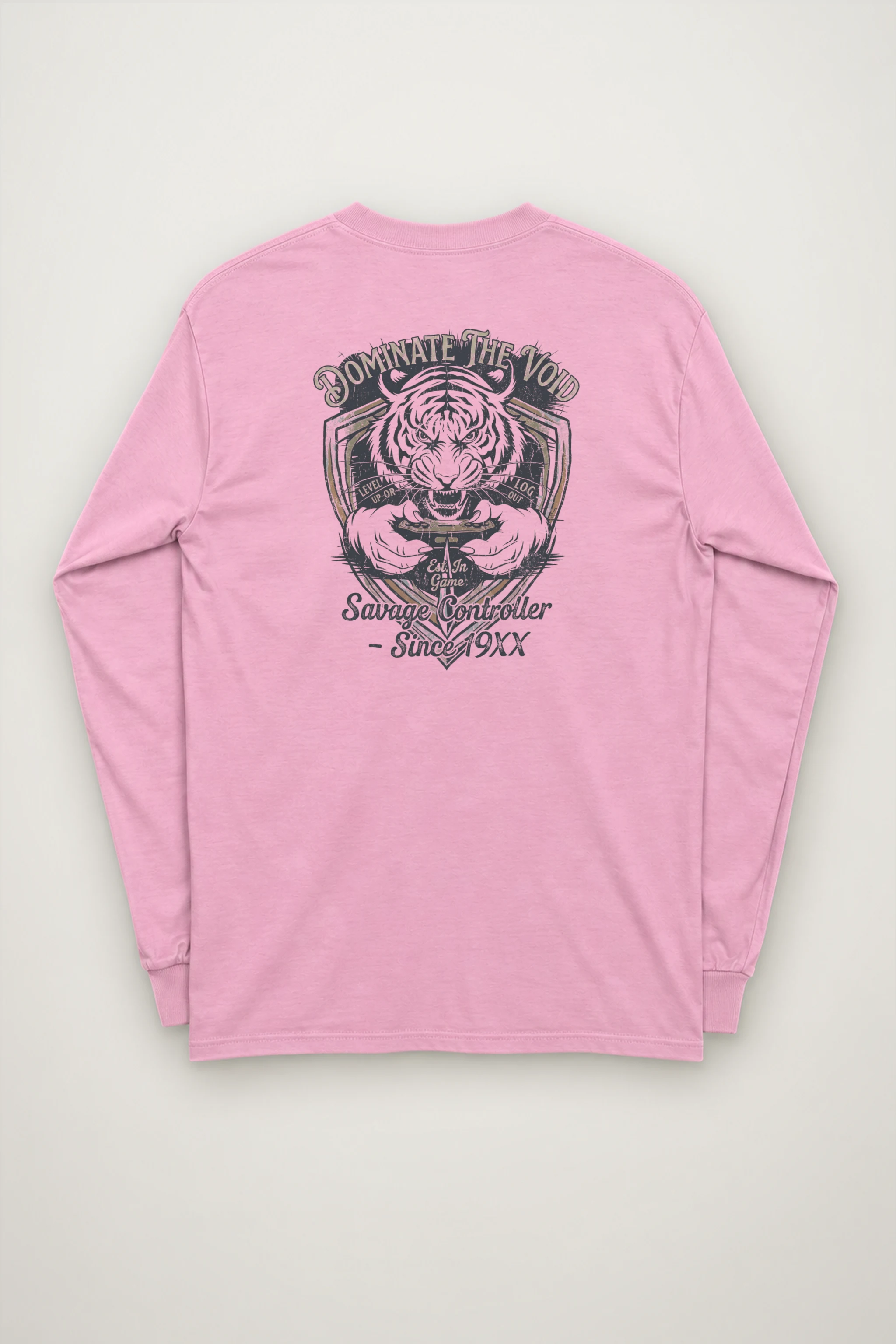 "Tiger Controller Shield" Unisex Longsleeve T-shirt