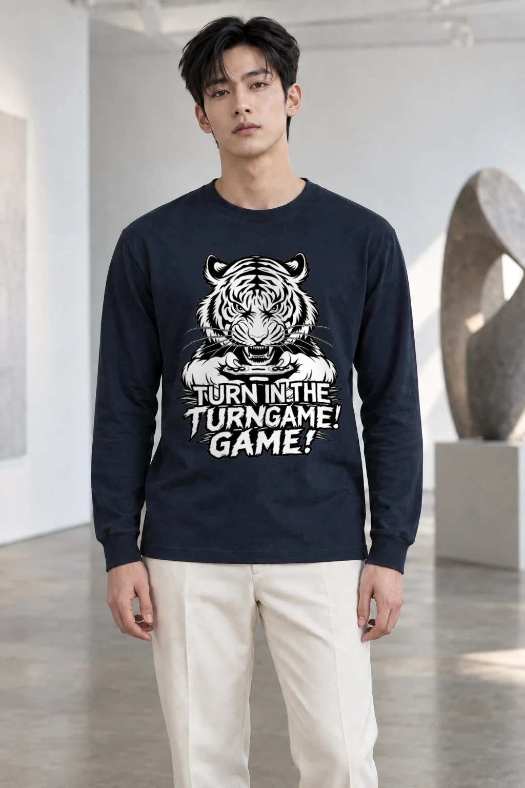 "Tiger Controller" Unisex Longsleeve T-shirt | Gildan 2400