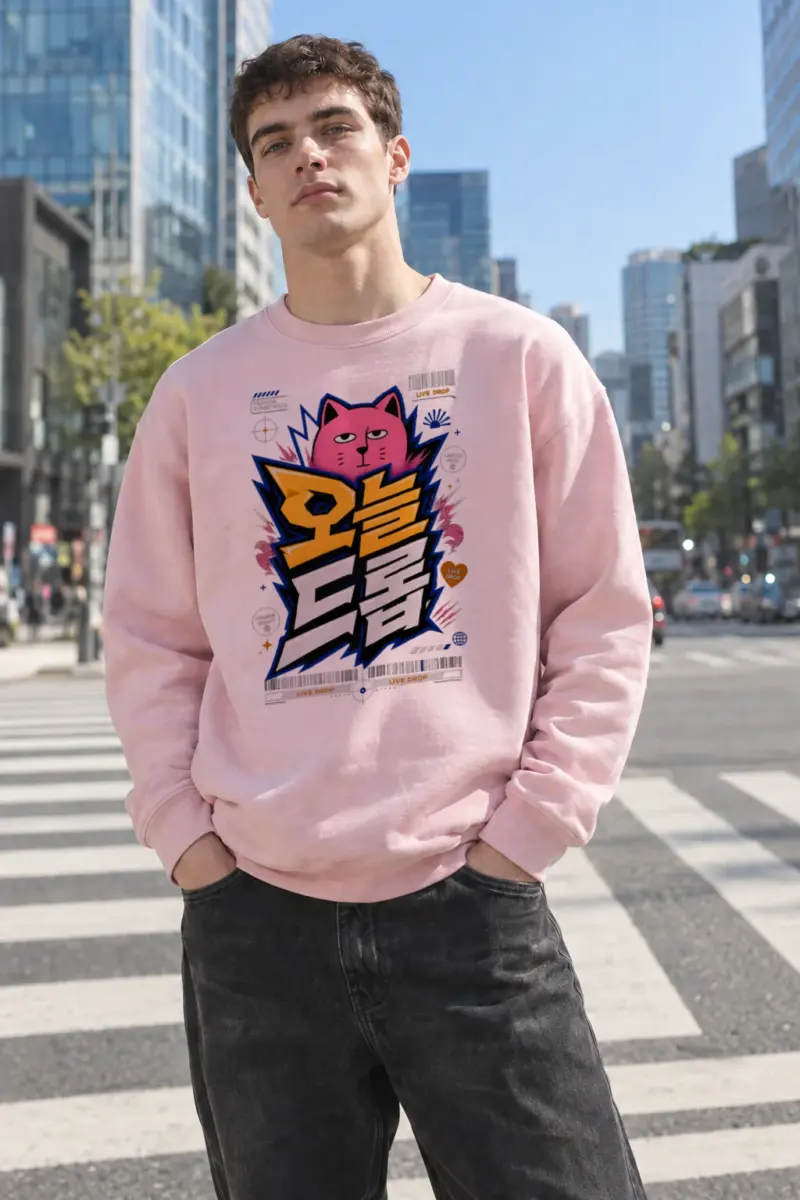 "Tiger Power Live Drop" Heavy Blend Unisex Crewneck Sweatshirt | Gildan 18000