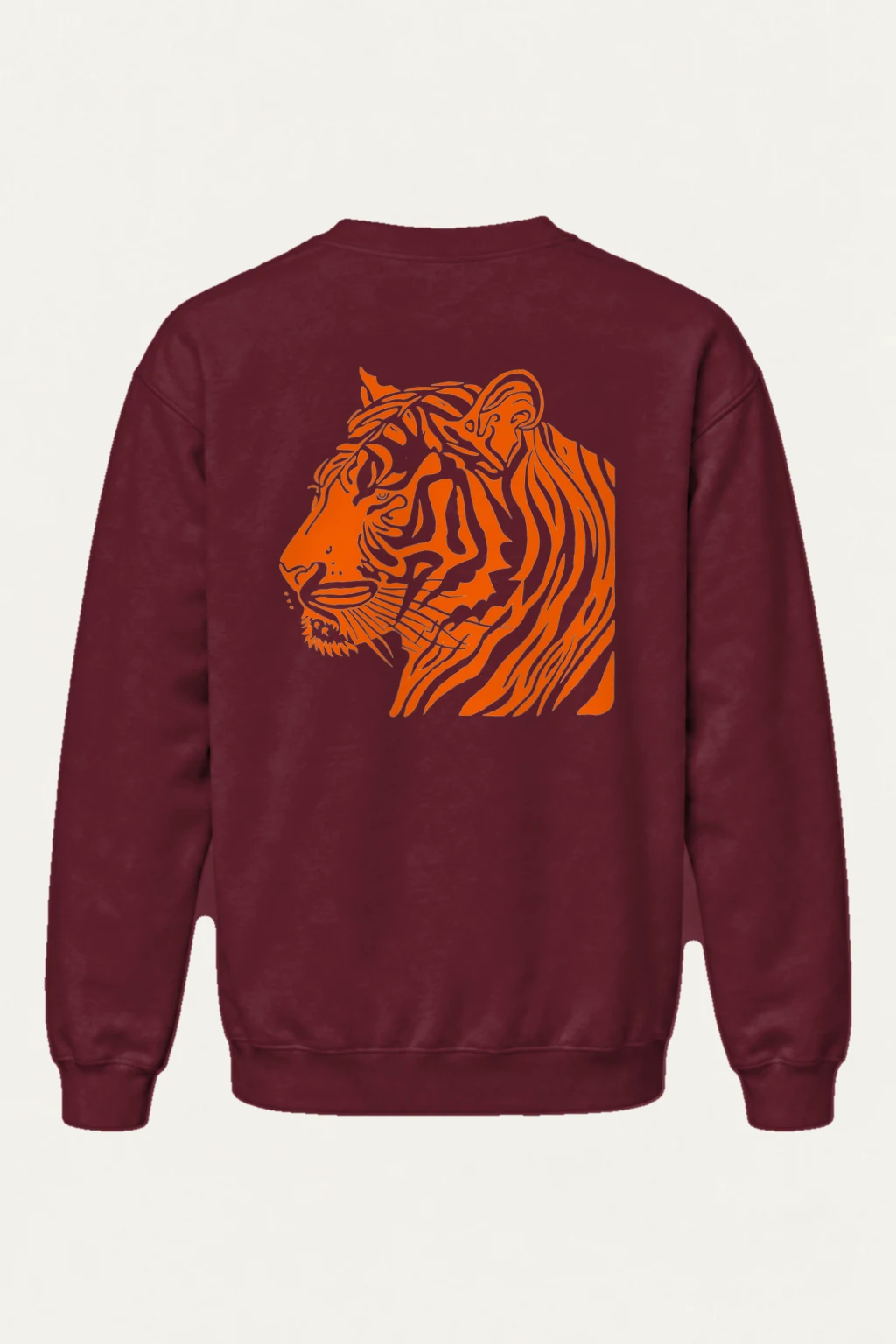 "Tiger Profile" Heavy Blend Unisex Crewneck Sweatshirt | Gildan 18000