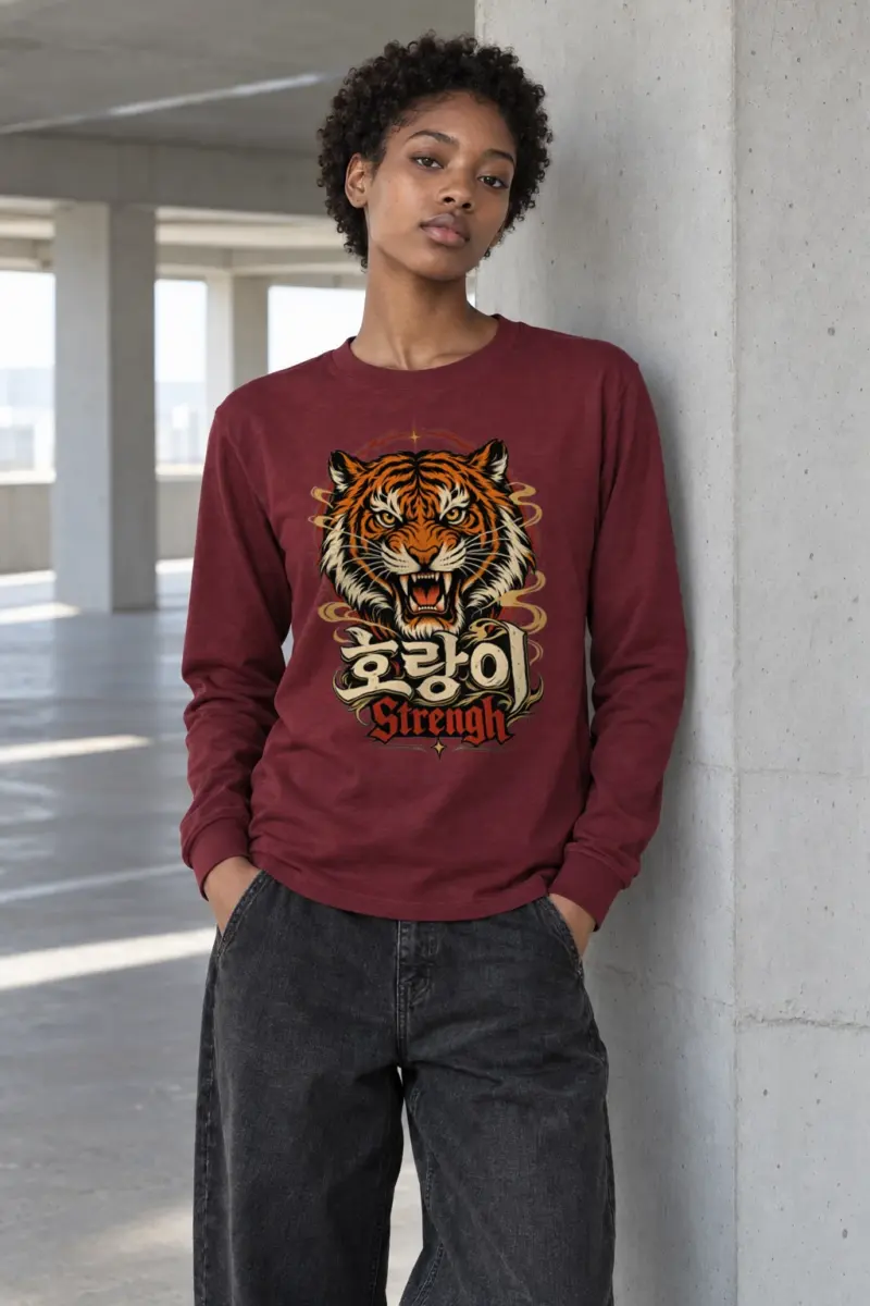 "Tiger Strength" Unisex Longsleeve T-shirt | Gildan 2400