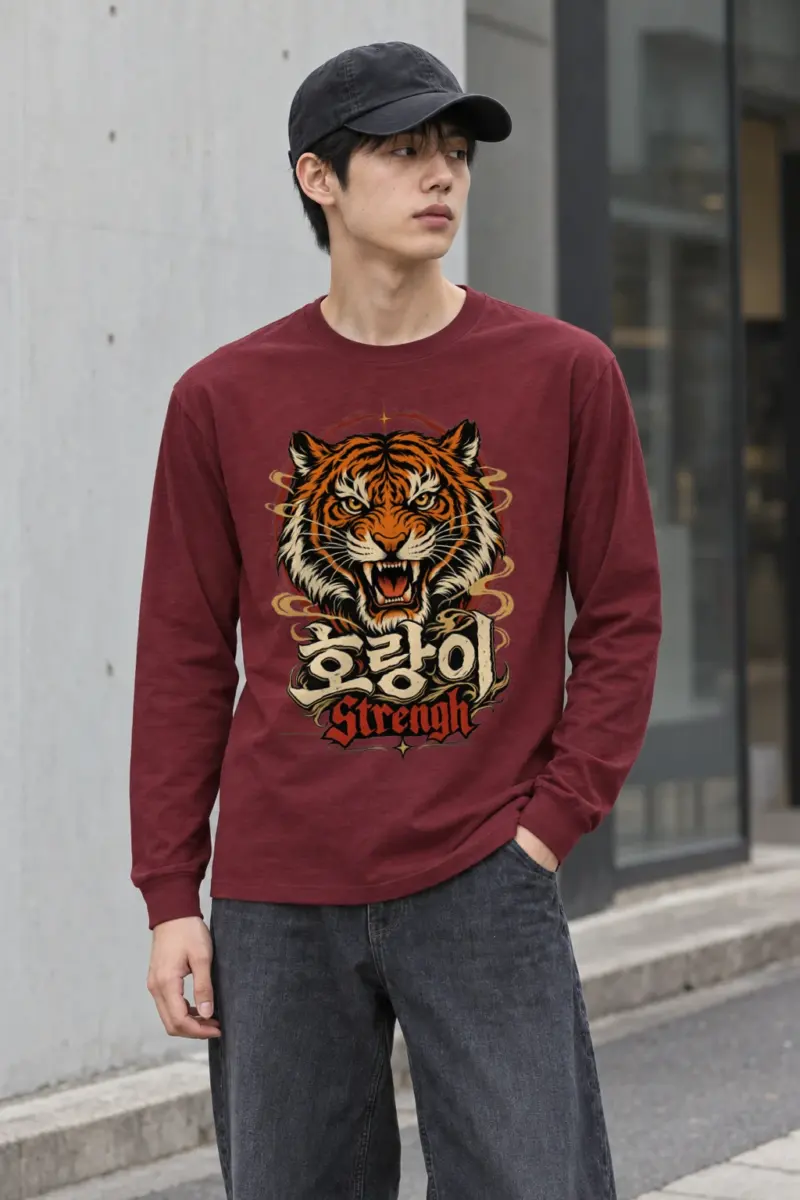 "Tiger Strength" Unisex Longsleeve T-shirt | Gildan 2400