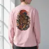 "Tiger Wave Prowl" Unisex Longsleeve T-shirt | Gildan 2400