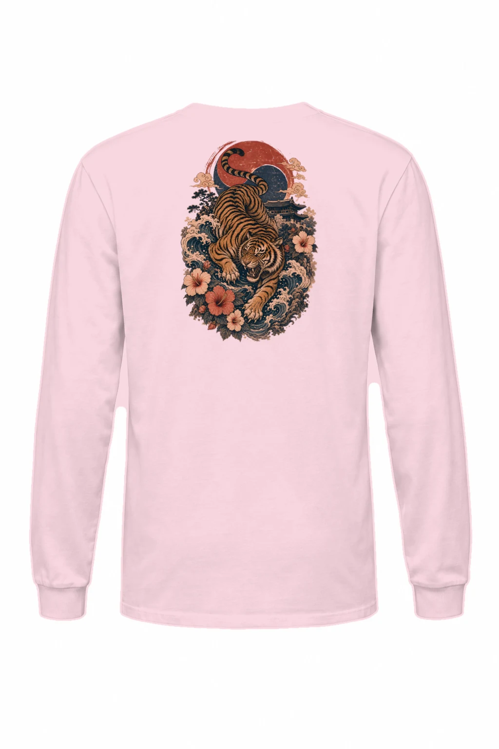 "Tiger Wave Prowl" Unisex Longsleeve T-shirt | Gildan 2400