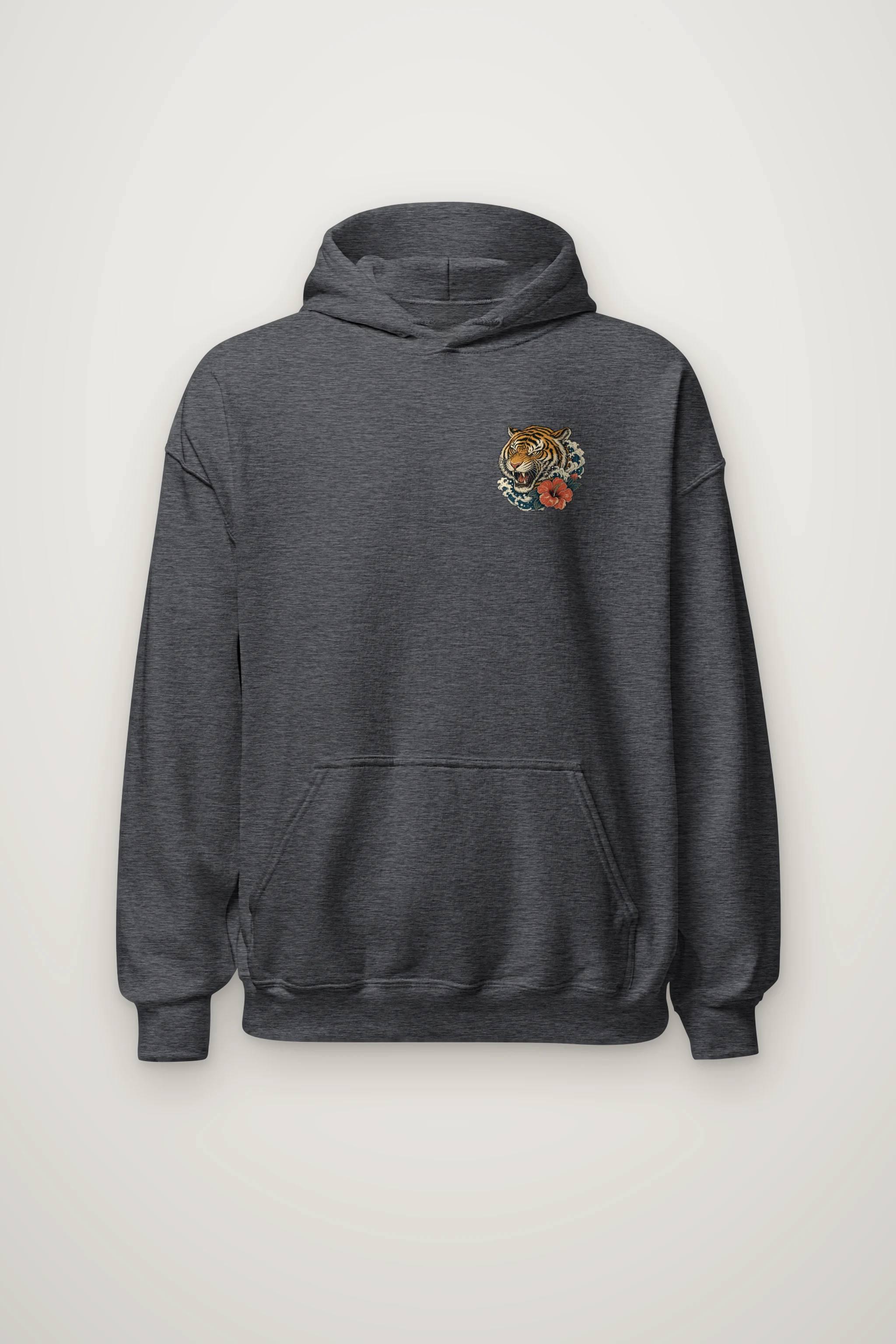 "Tiger Wave Sun" Heavy Blend Unisex Pullover Hoodie