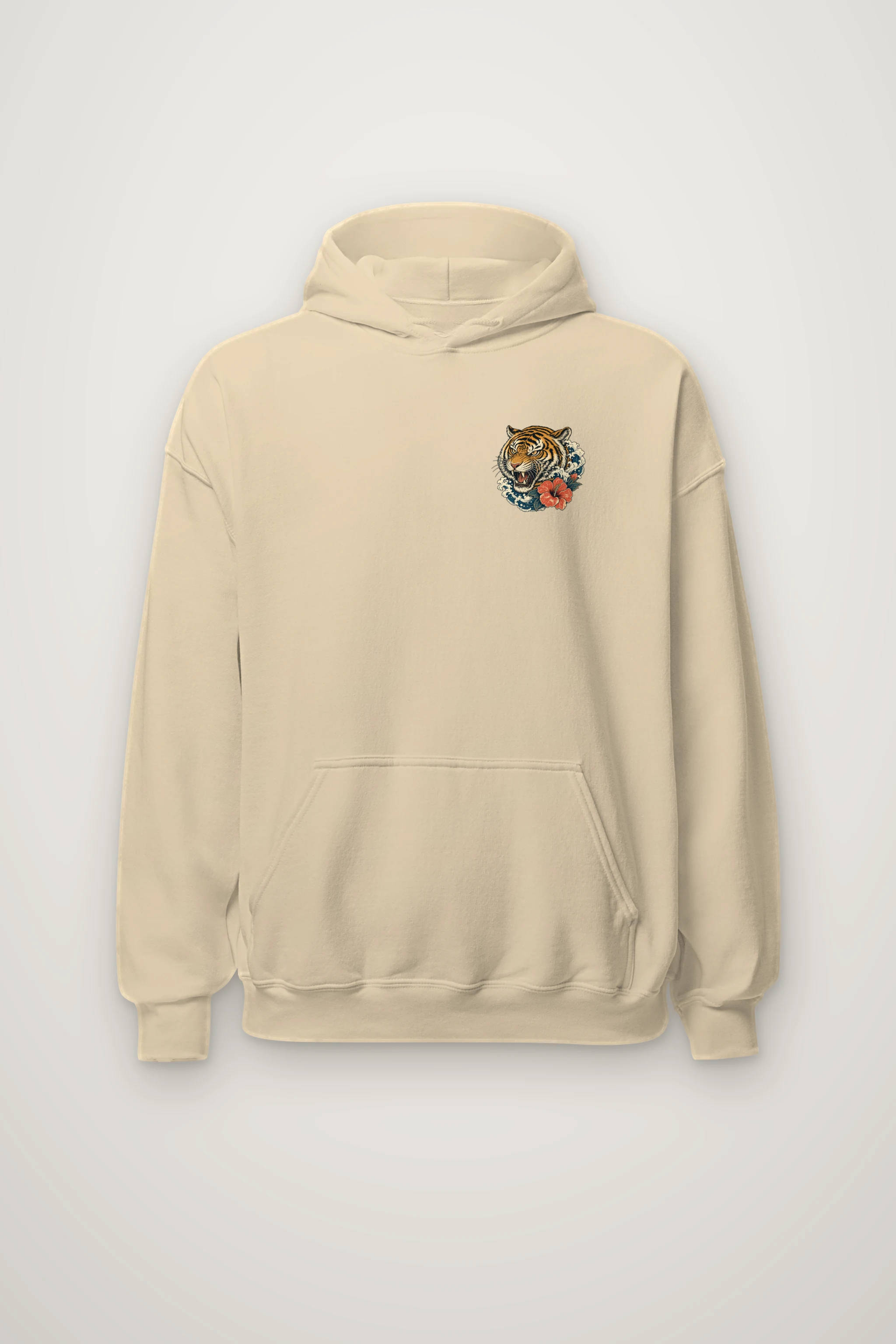 "Tiger Wave Sun" Heavy Blend Unisex Pullover Hoodie