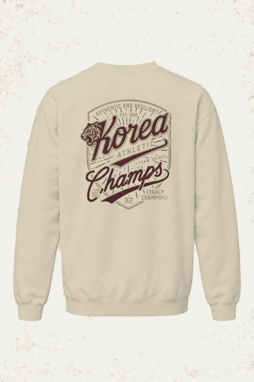 "Tigers Champs Legacy" Unisex Sponge Fleece Crewneck Sweatshirt | Bella + Canvas 3901