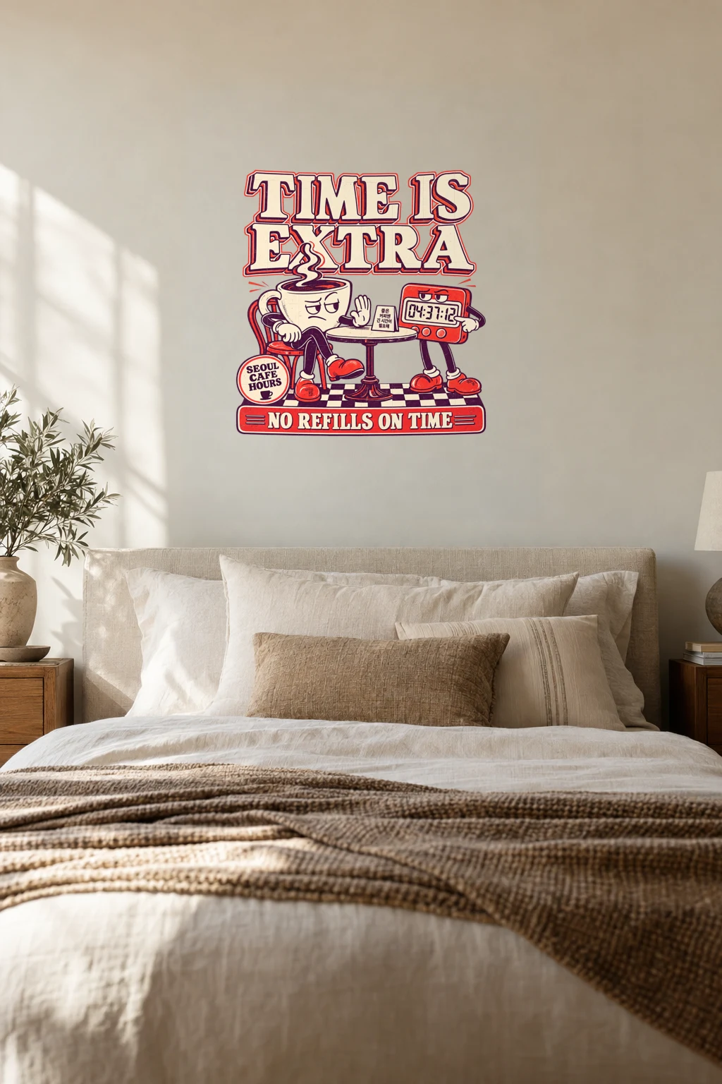 "Time Is Extra" Premium Wooden Framed Poster