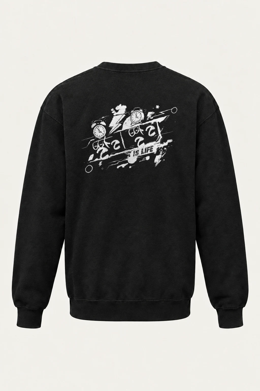 "Time Is Life" Heavy Blend Unisex Crewneck Sweatshirt | Gildan 18000