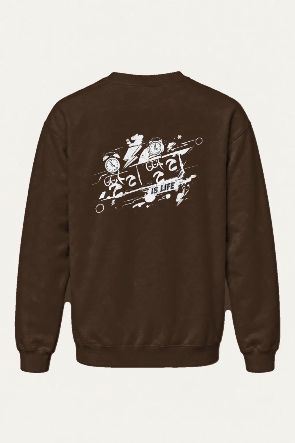 "Time Is Life" Heavy Blend Unisex Crewneck Sweatshirt | Gildan 18000