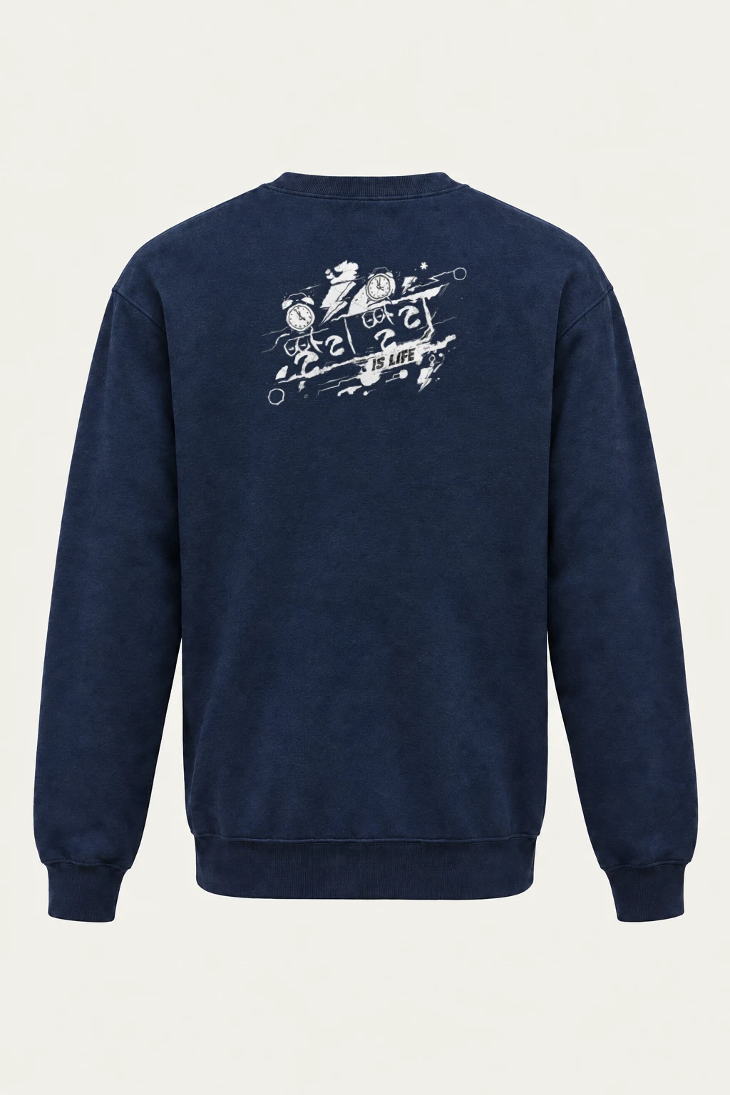 "Time Is Life" Heavy Blend Unisex Crewneck Sweatshirt | Gildan 18000