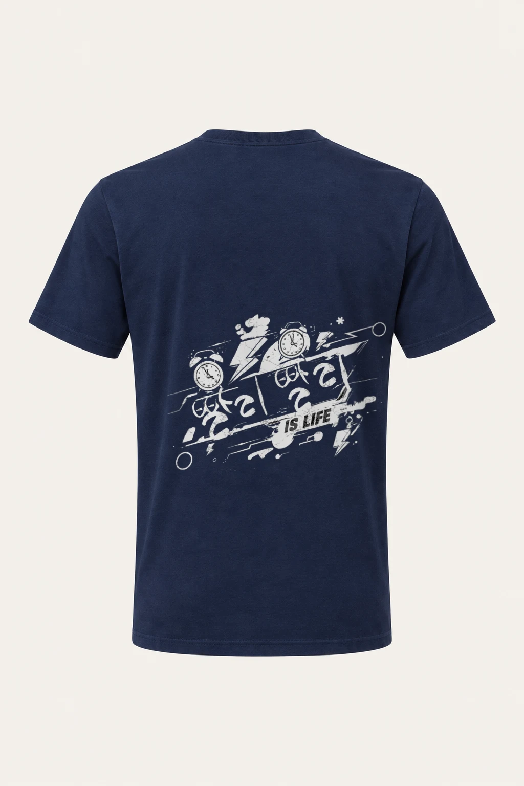 "Time Is Life" Heavyweight Unisex Crewneck T-shirt | Gildan 5000