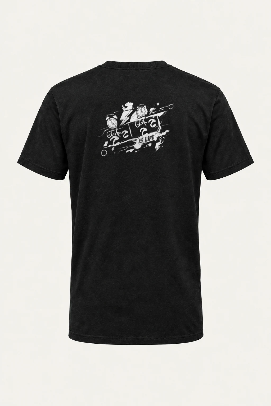 "Time Is Life" Heavyweight Unisex Crewneck T-shirt | Gildan 5000