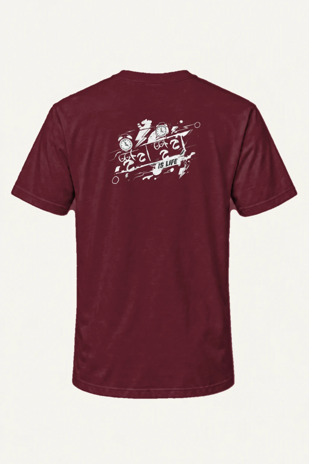 "Time Is Life" Heavyweight Unisex Crewneck T-shirt | Gildan 5000