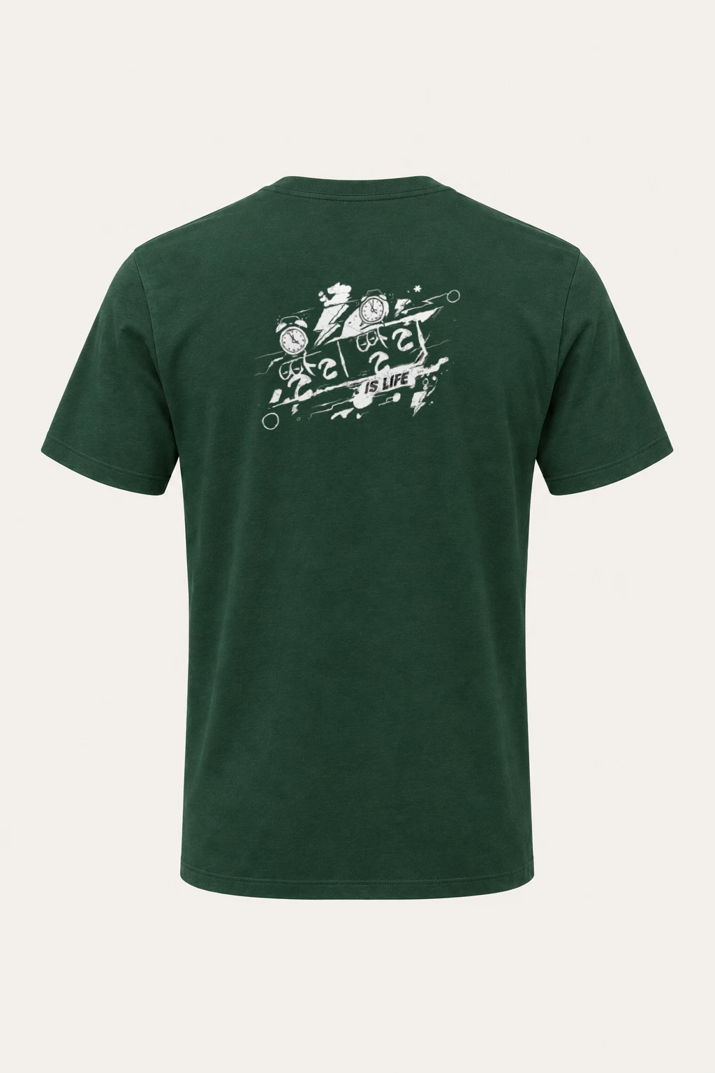 "Time Is Life" Heavyweight Unisex Crewneck T-shirt | Gildan 5000