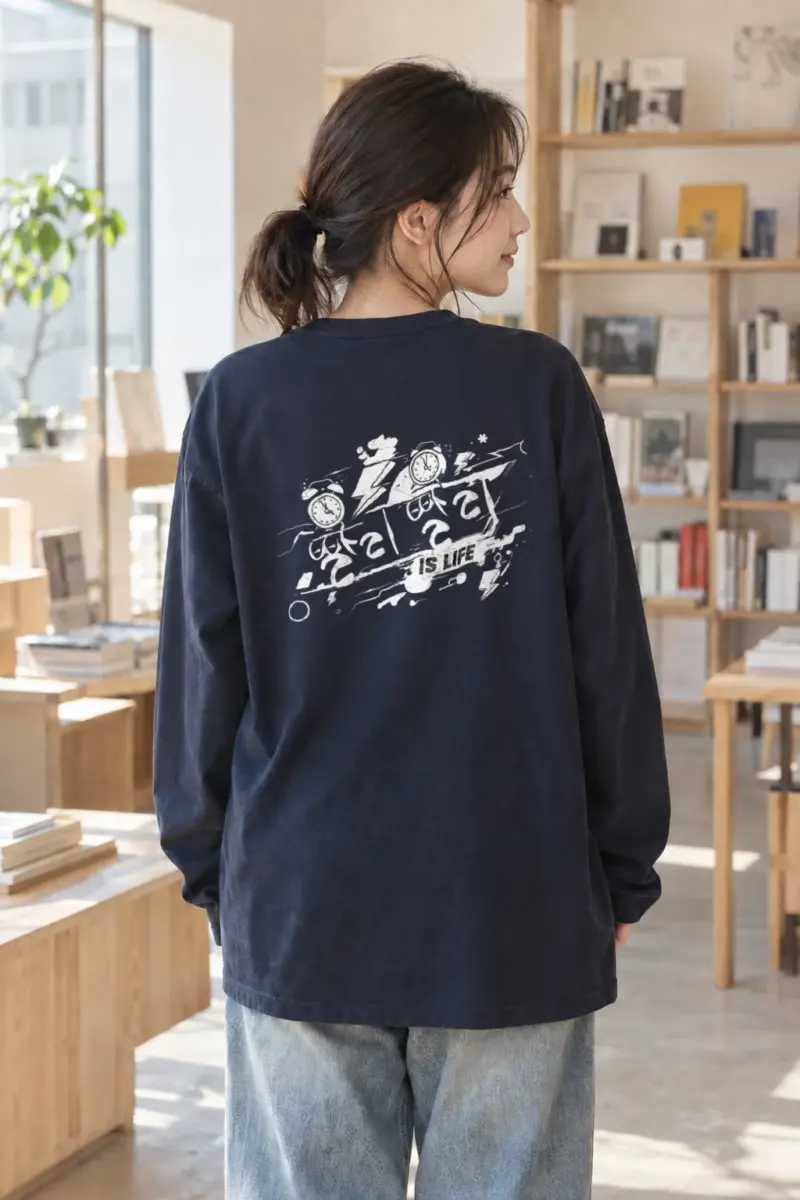 "Time Is Life" Unisex Longsleeve T-shirt | Gildan 2400