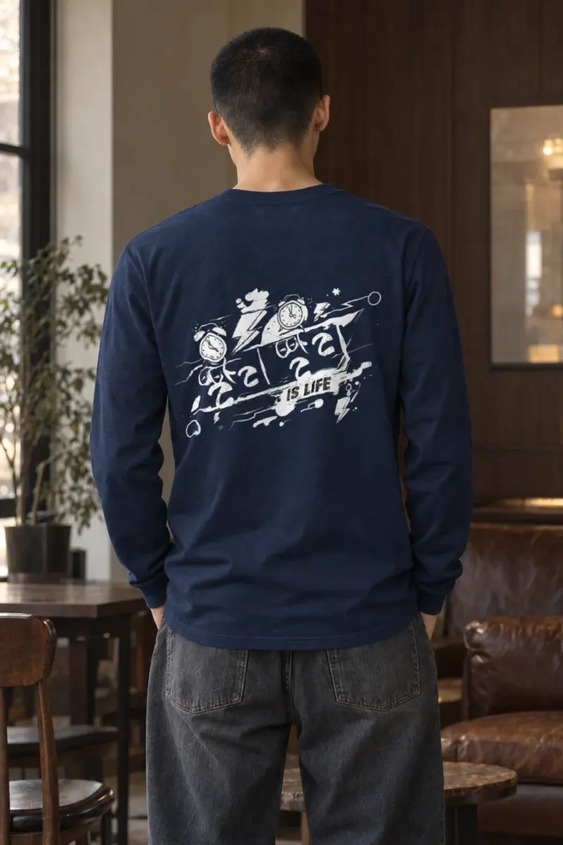 "Time Is Life" Unisex Longsleeve T-shirt | Gildan 2400