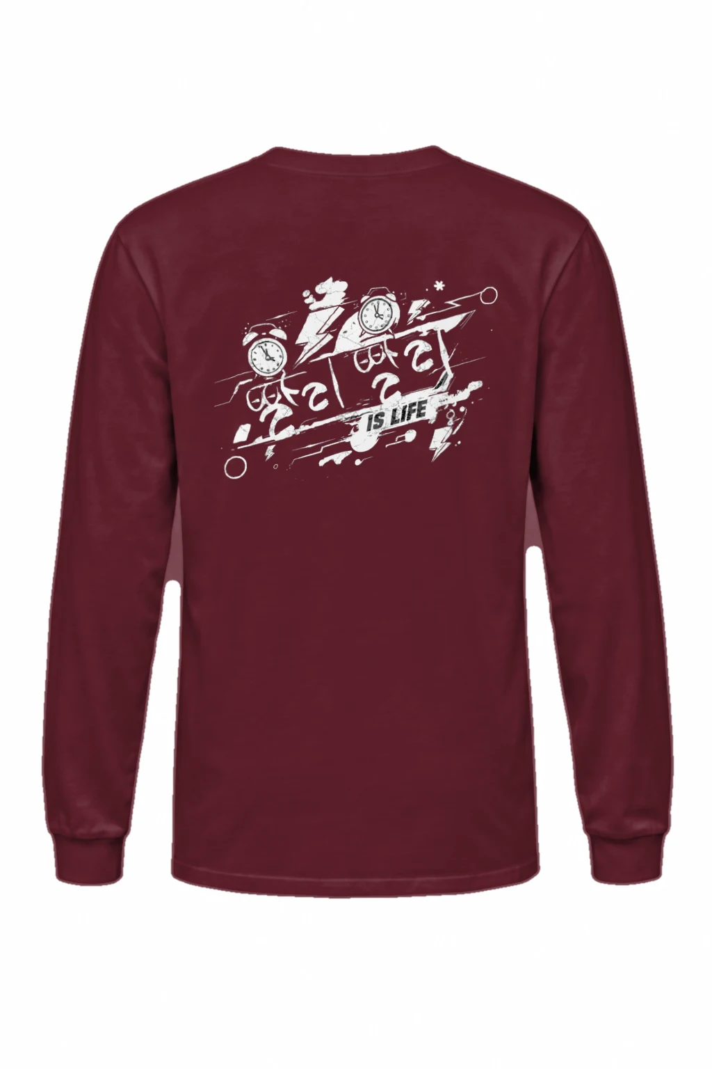 "Time Is Life" Unisex Longsleeve T-shirt | Gildan 2400
