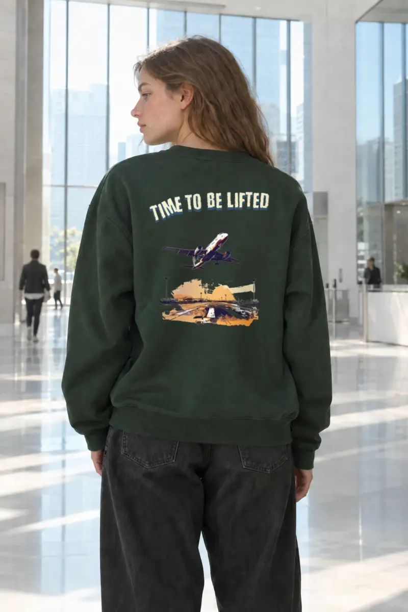 “Time To Be Lifted” Heavy Blend Unisex Crewneck Sweatshirt | Gildan 18000