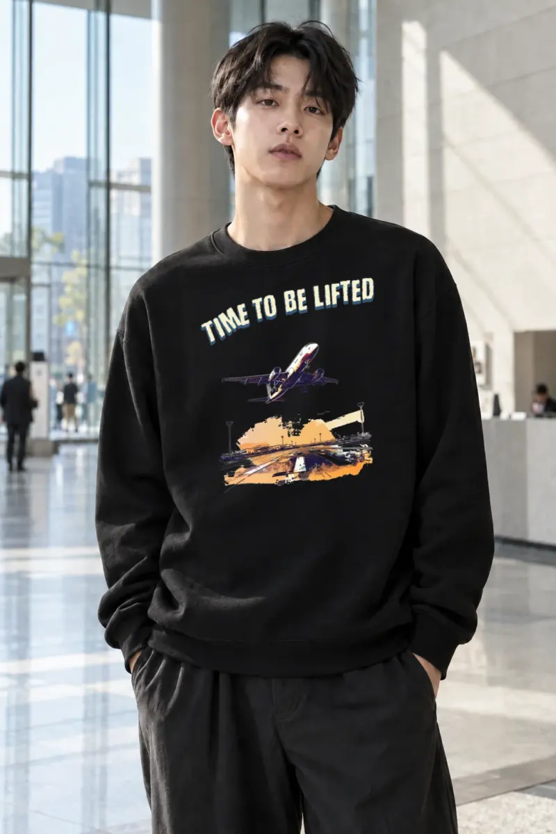 "Time To Be Lifted" Heavy Blend Unisex Crewneck Sweatshirt | Gildan 18000