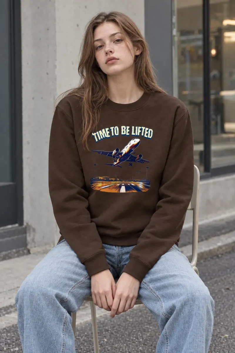 "Time To Be Lifted" Heavy Blend Unisex Crewneck Sweatshirt
