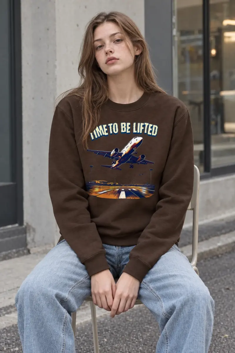 "Time To Be Lifted" Heavy Blend Unisex Crewneck Sweatshirt