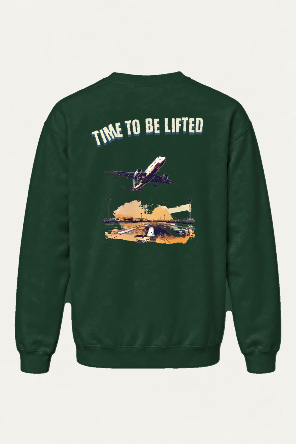 "Time To Be Lifted" Heavy Blend Unisex Crewneck Sweatshirt | Gildan 18000