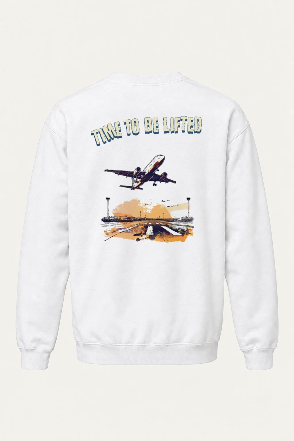 "Time To Be Lifted" Heavy Blend Unisex Crewneck Sweatshirt | Gildan 18000