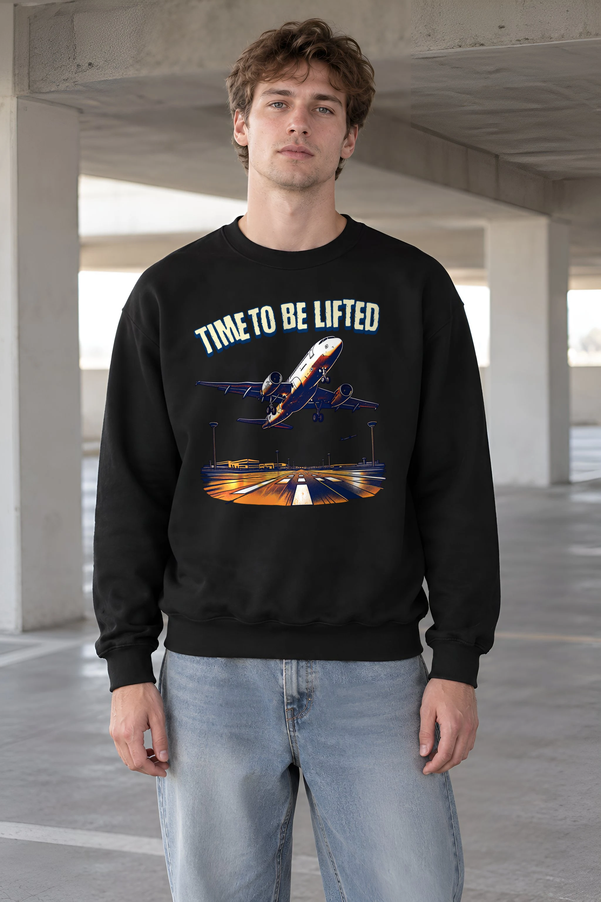 "Time To Be Lifted" Heavy Blend Unisex Crewneck Sweatshirt