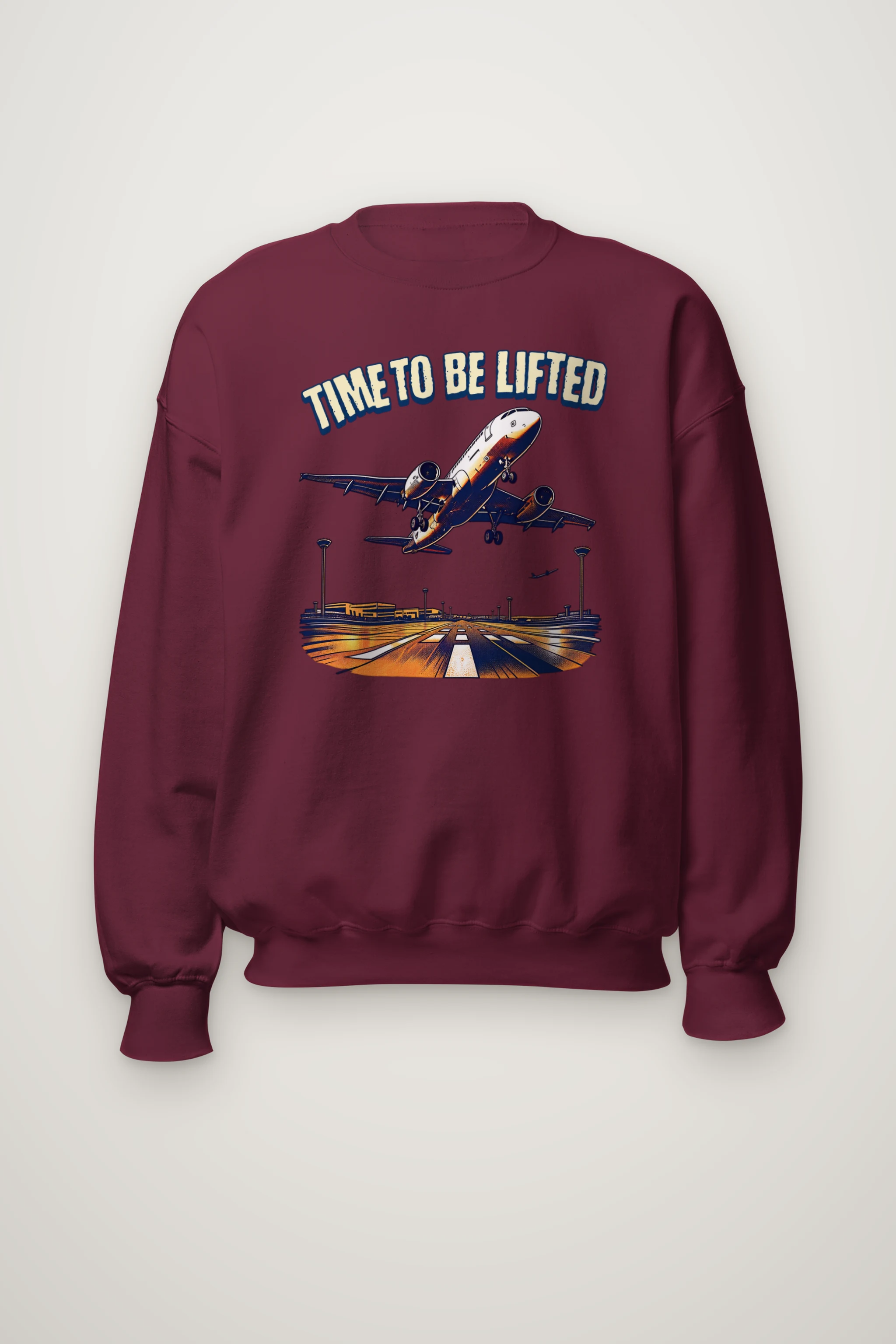"Time To Be Lifted" Heavy Blend Unisex Crewneck Sweatshirt