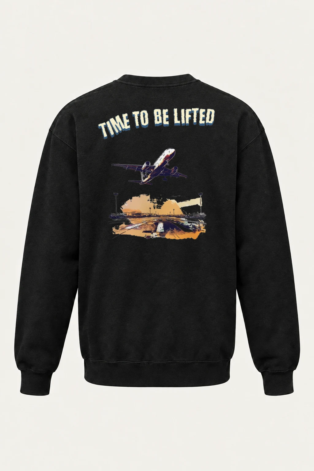 "Time To Be Lifted" Heavy Blend Unisex Crewneck Sweatshirt | Gildan 18000