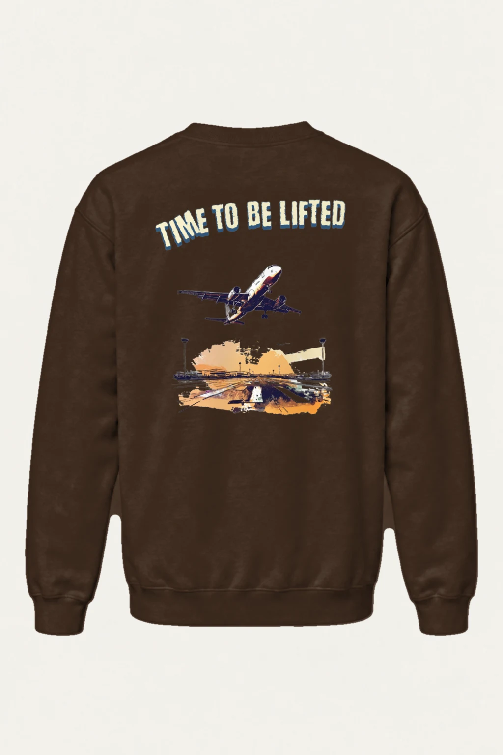 "Time To Be Lifted" Heavy Blend Unisex Crewneck Sweatshirt | Gildan 18000