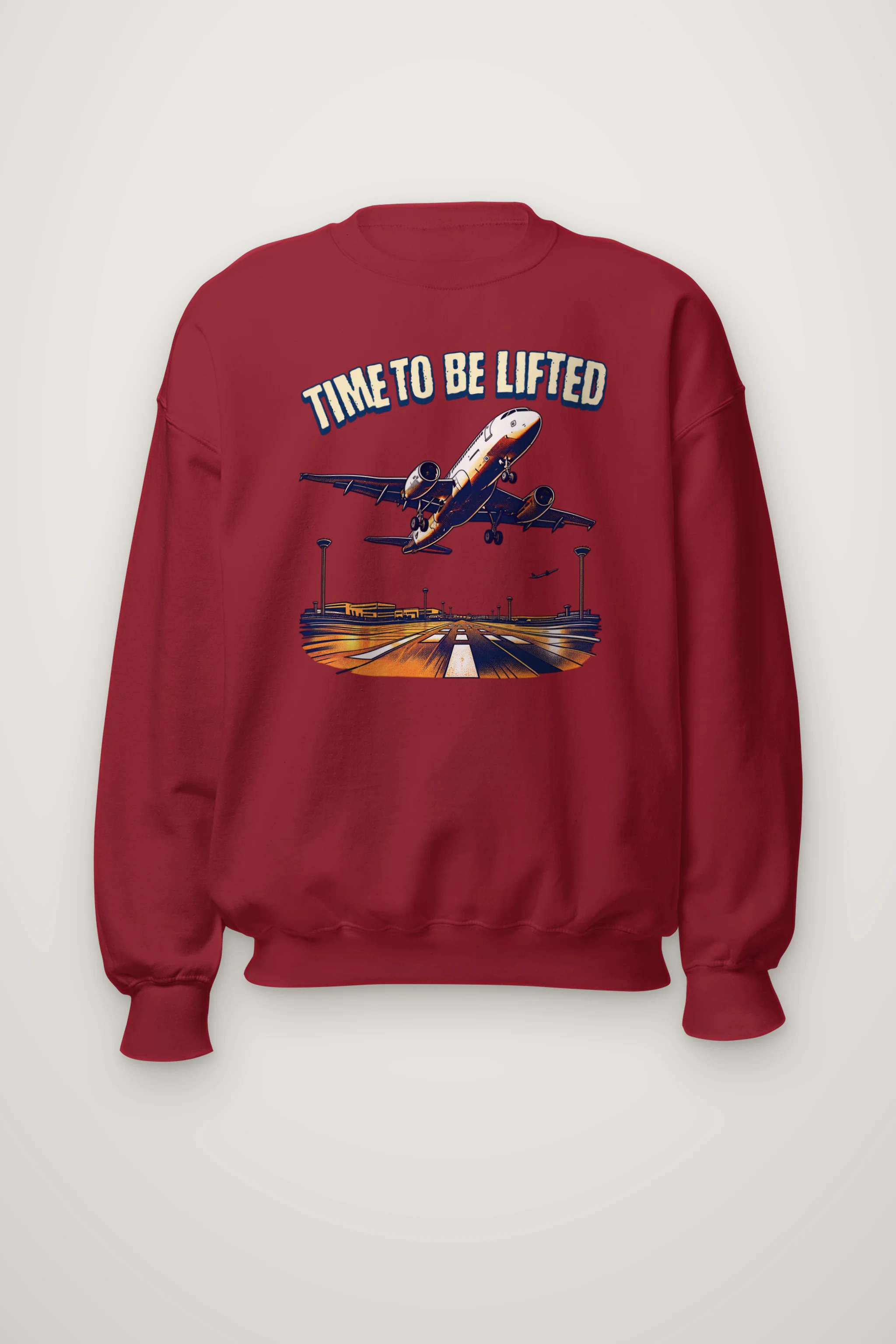 "Time To Be Lifted" Heavy Blend Unisex Crewneck Sweatshirt