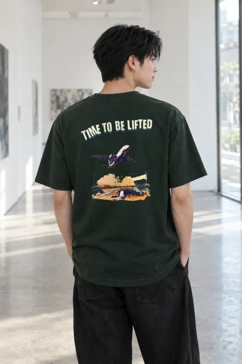 “Time To Be Lifted” Heavyweight Unisex Crewneck T-shirt | Gildan 5000