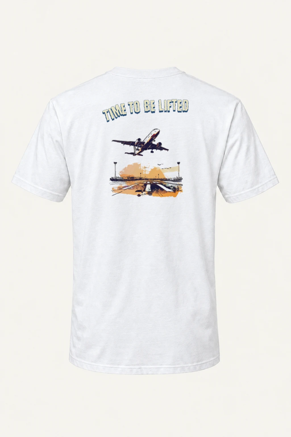 "Time To Be Lifted" Heavyweight Unisex Crewneck T-shirt | Gildan 5000