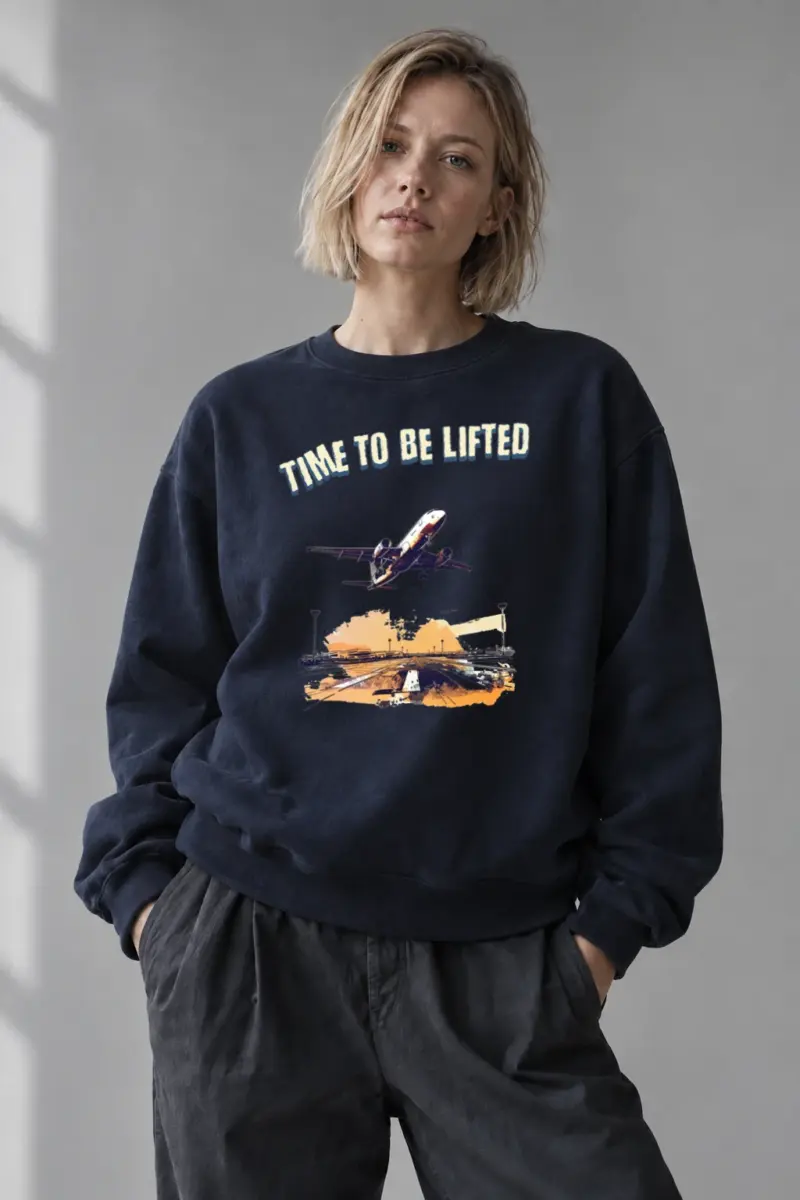 "Time To Be Lifted" Unisex Sponge Fleece Crewneck Sweatshirt | Bella + Canvas 3901