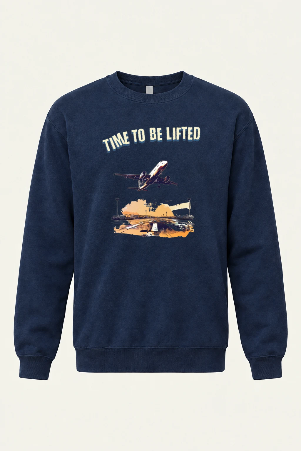 "Time To Be Lifted" Unisex Sponge Fleece Crewneck Sweatshirt | Bella + Canvas 3901
