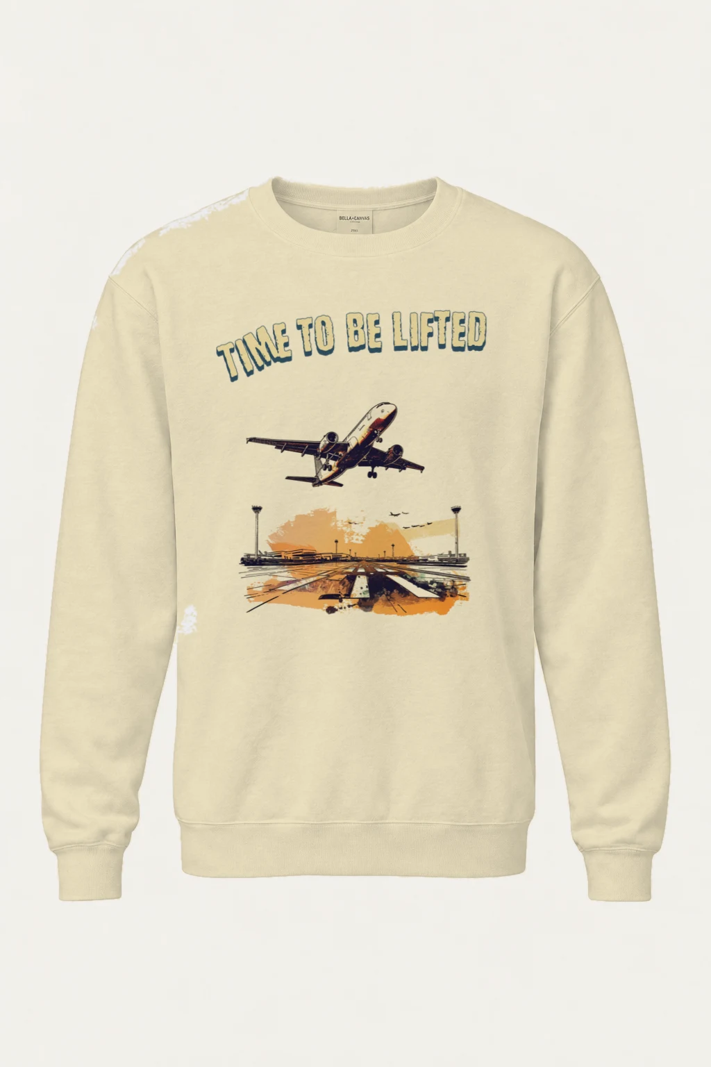"Time To Be Lifted" Unisex Sponge Fleece Crewneck Sweatshirt | Bella + Canvas 3901