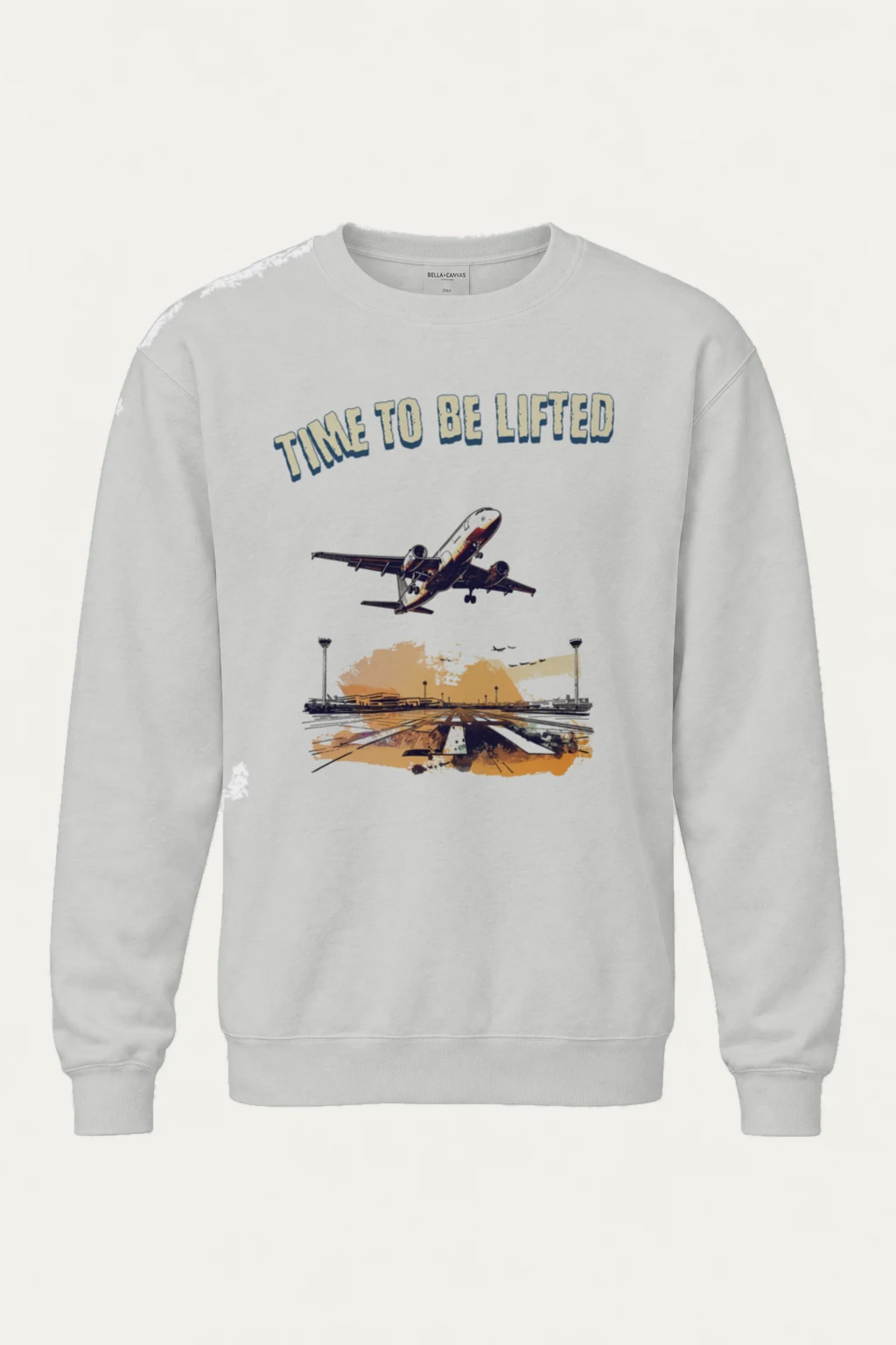 "Time To Be Lifted" Unisex Sponge Fleece Crewneck Sweatshirt | Bella + Canvas 3901