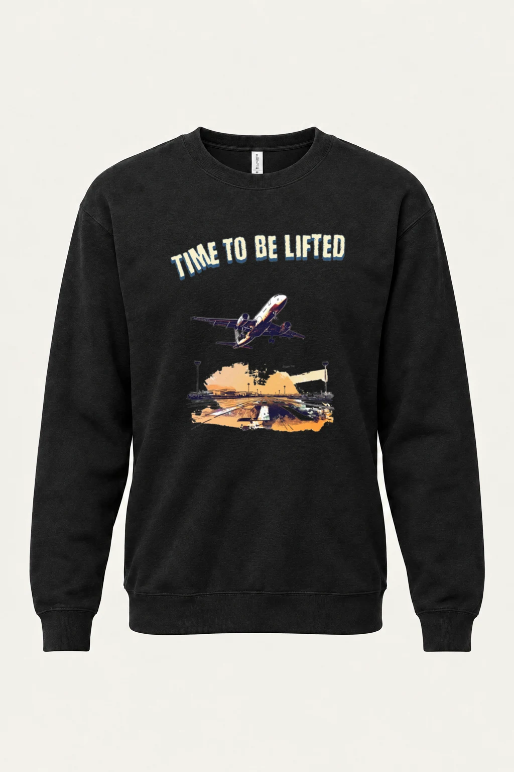 "Time To Be Lifted" Unisex Sponge Fleece Crewneck Sweatshirt | Bella + Canvas 3901