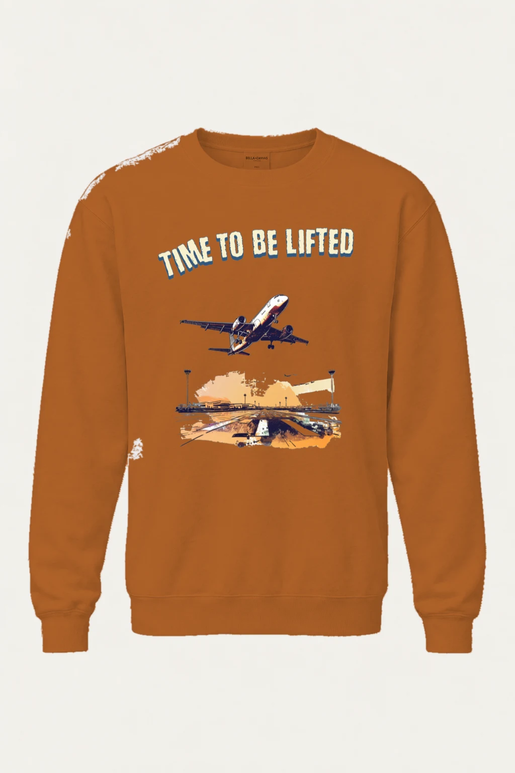 "Time To Be Lifted" Unisex Sponge Fleece Crewneck Sweatshirt | Bella + Canvas 3901