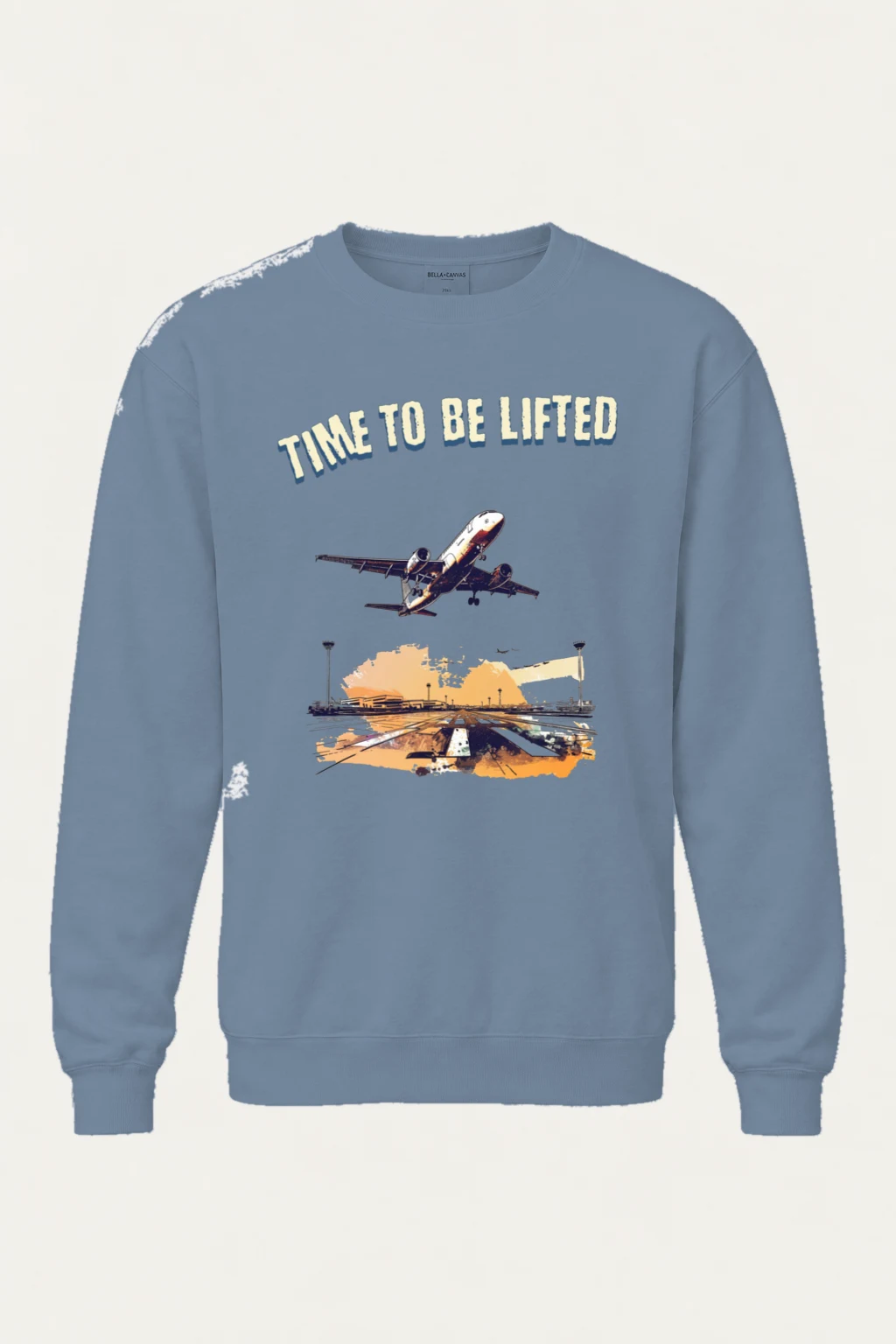 "Time To Be Lifted" Unisex Sponge Fleece Crewneck Sweatshirt | Bella + Canvas 3901