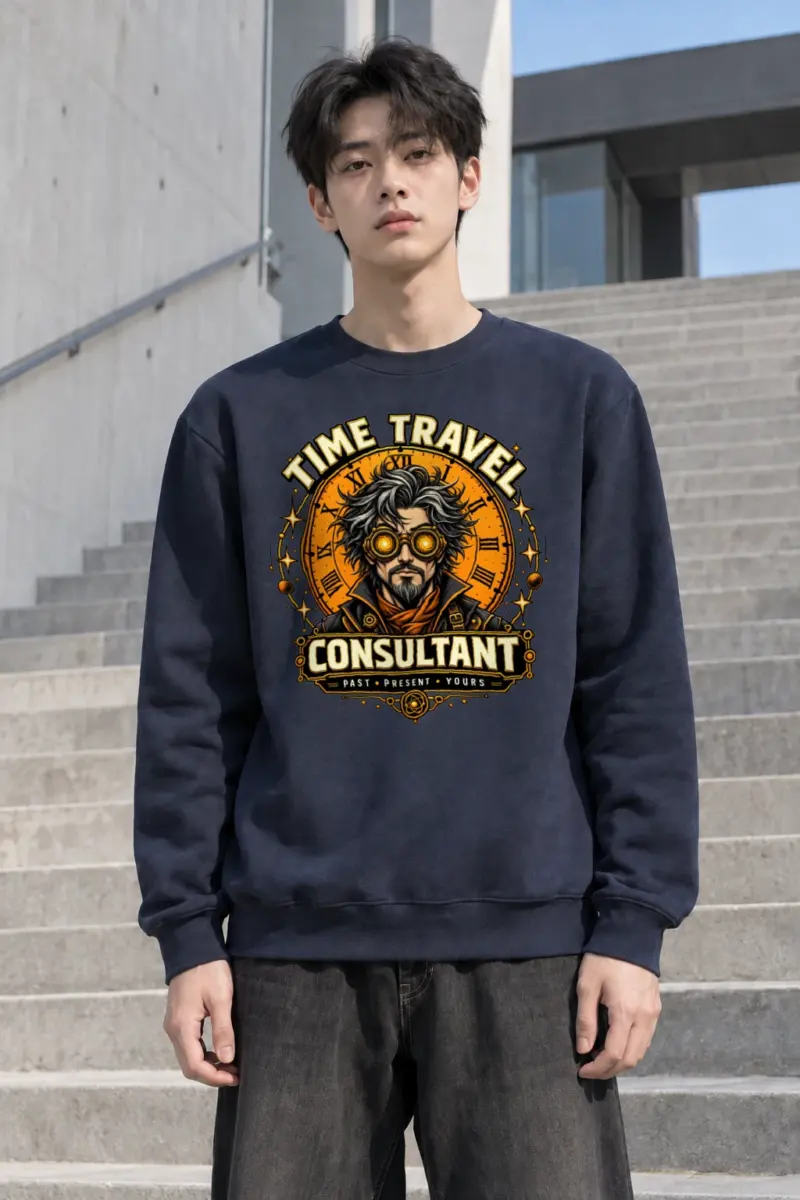 "Time Travel Consultant" Heavy Blend Unisex Crewneck Sweatshirt | Gildan 18000