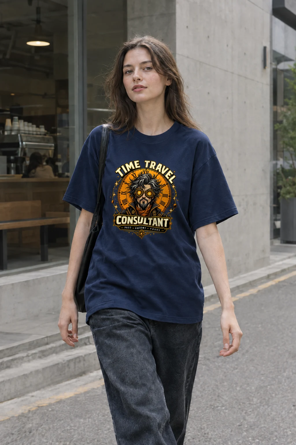 "Time Travel Consultant" Heavyweight Unisex Crewneck T-shirt | Gildan 5000