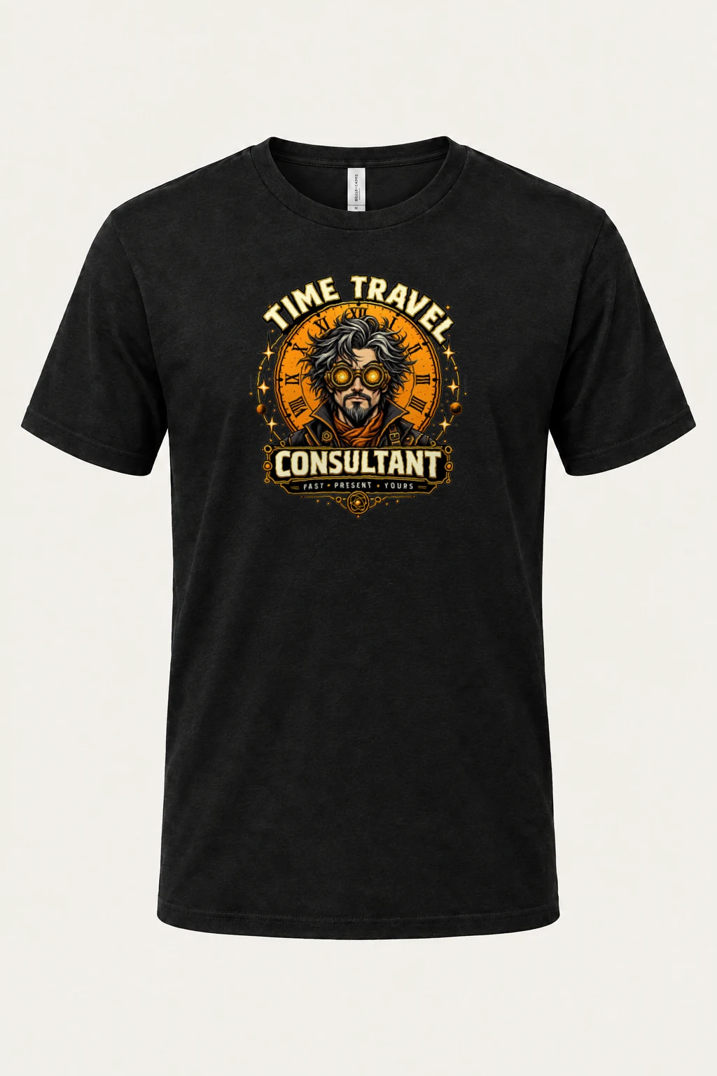 "Time Travel Consultant" Heavyweight Unisex Crewneck T-shirt | Gildan 5000