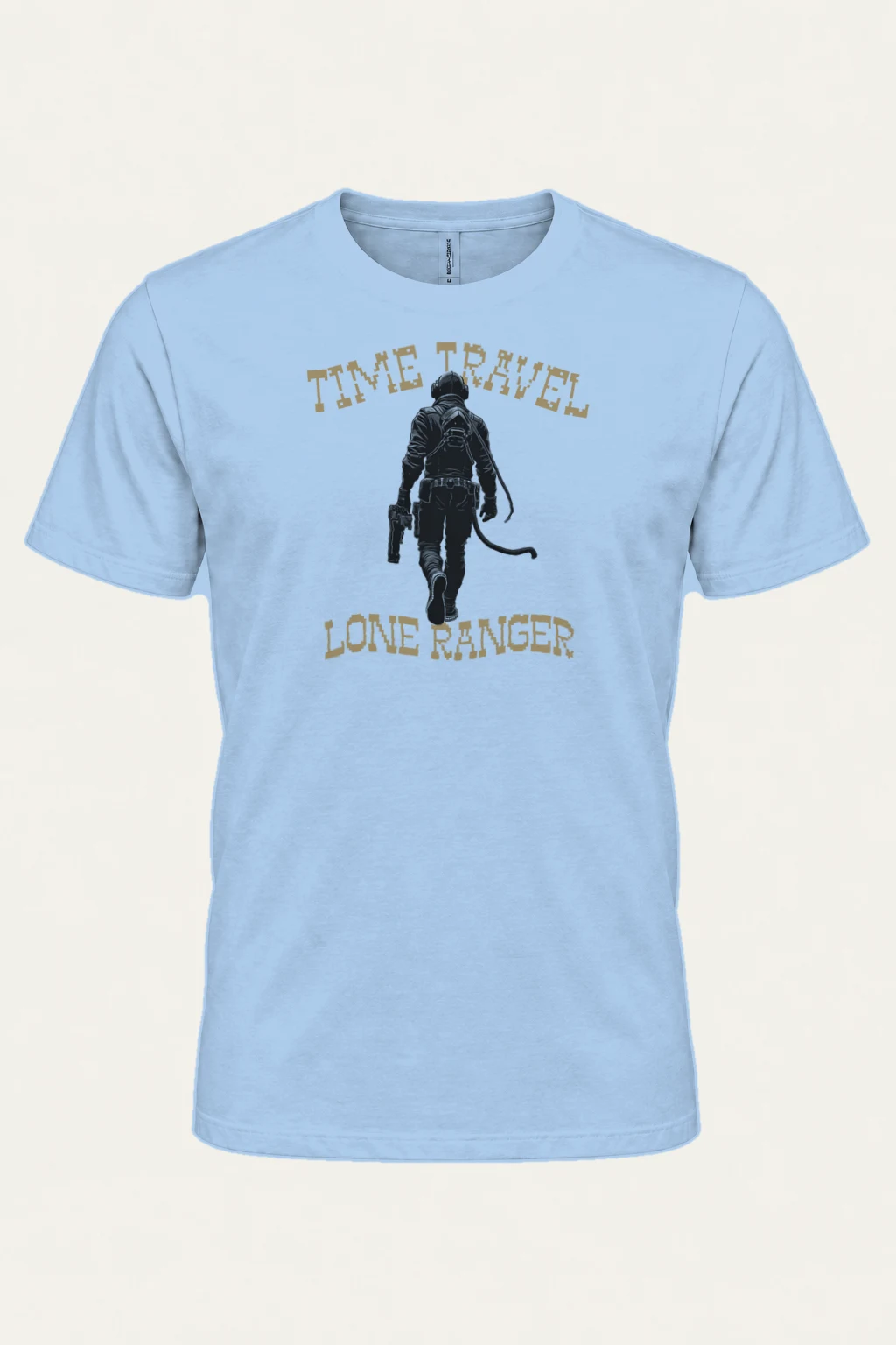 "Time Traveler Lone Ranger" Heavyweight Unisex Crewneck T-shirt | Gildan 5000