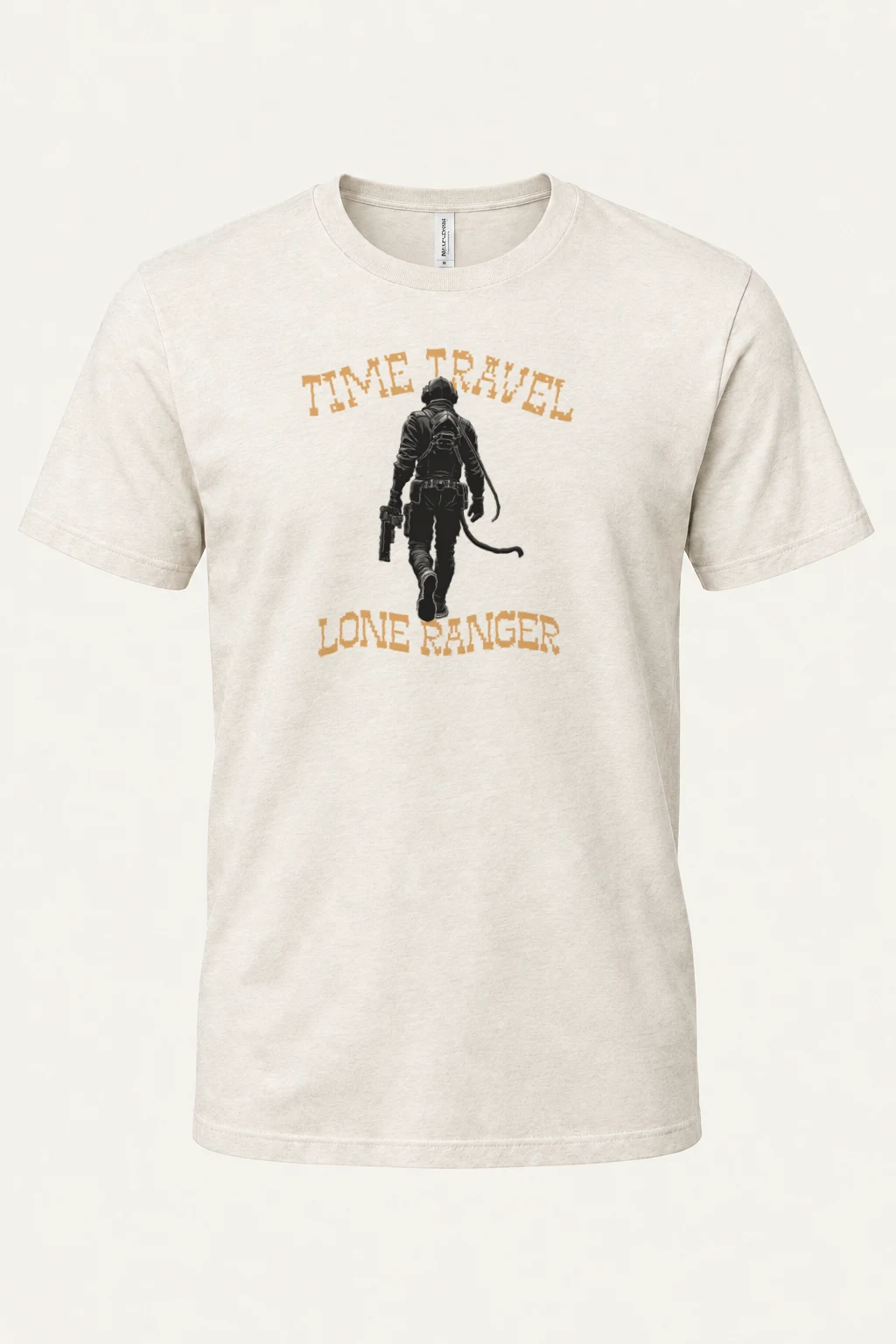 "Time Traveler Lone Ranger" Heavyweight Unisex Crewneck T-shirt | Gildan 5000