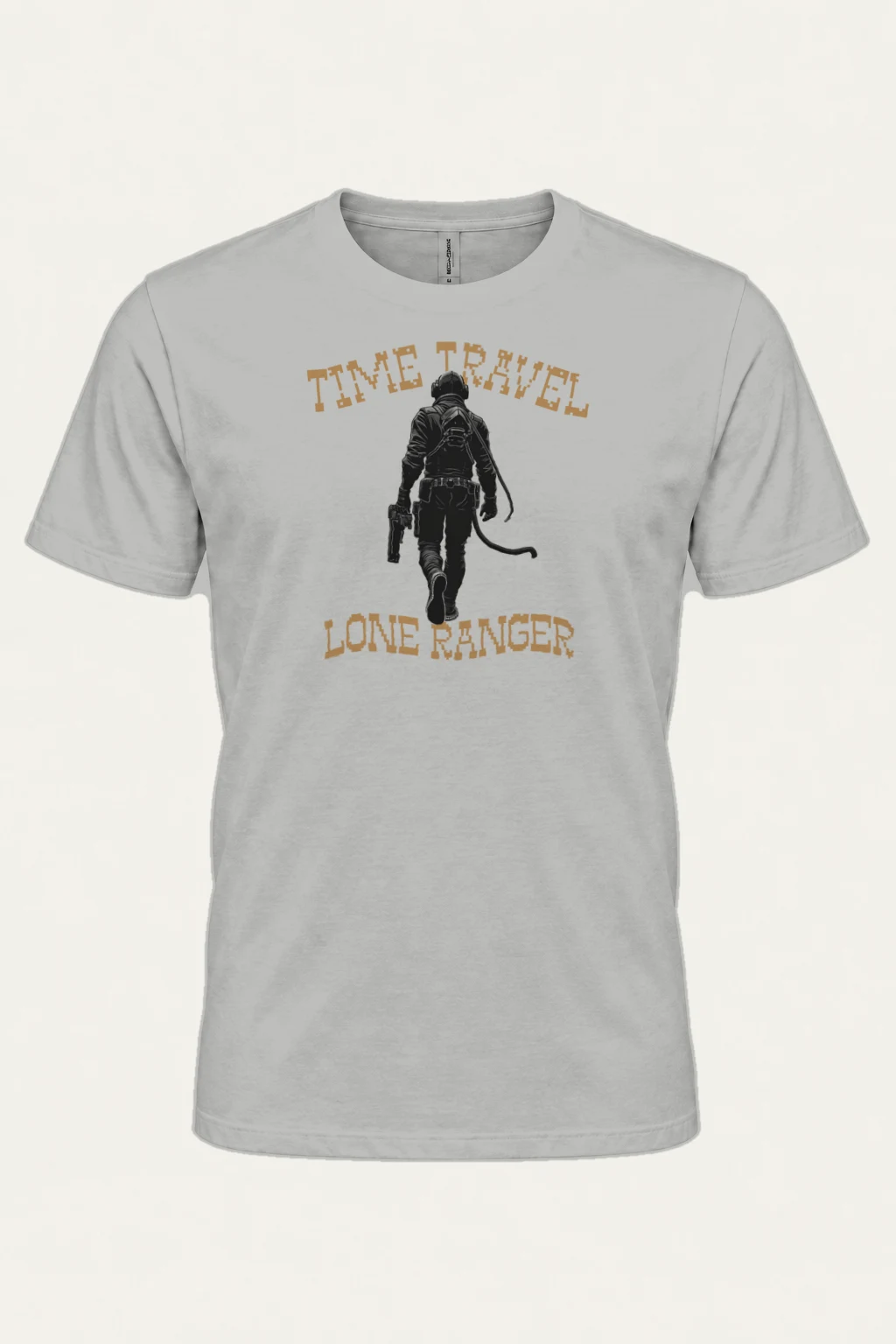 "Time Traveler Lone Ranger" Heavyweight Unisex Crewneck T-shirt | Gildan 5000